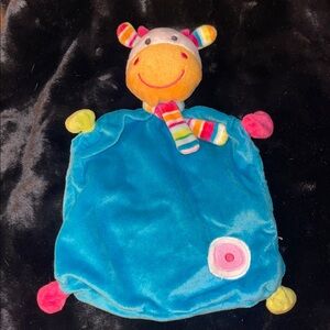 Ernsting's Famiy Topolino COW Rattle Lovey Fleece Baby Toy Security Blanket